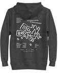 GUSTATORY Edinburgh Coffee Scene Cotton Blend Embroidered Hoodie