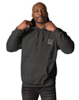 GUSTATORY Edinburgh Coffee Scene Cotton Blend Embroidered Hoodie
