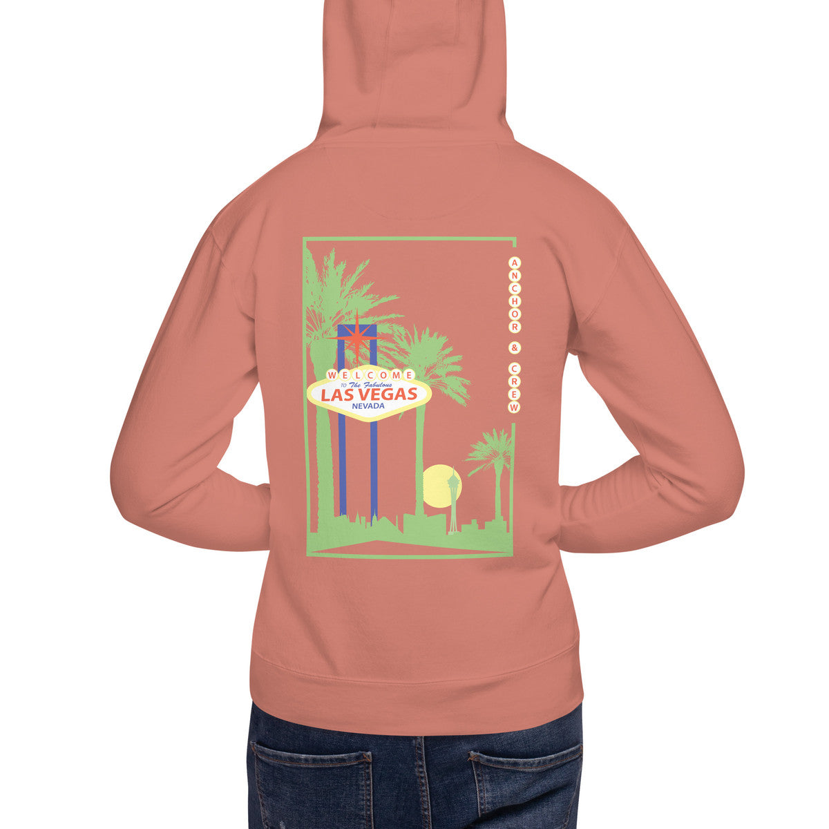 Las Vegas Landmark Cotton Blend Hoodie