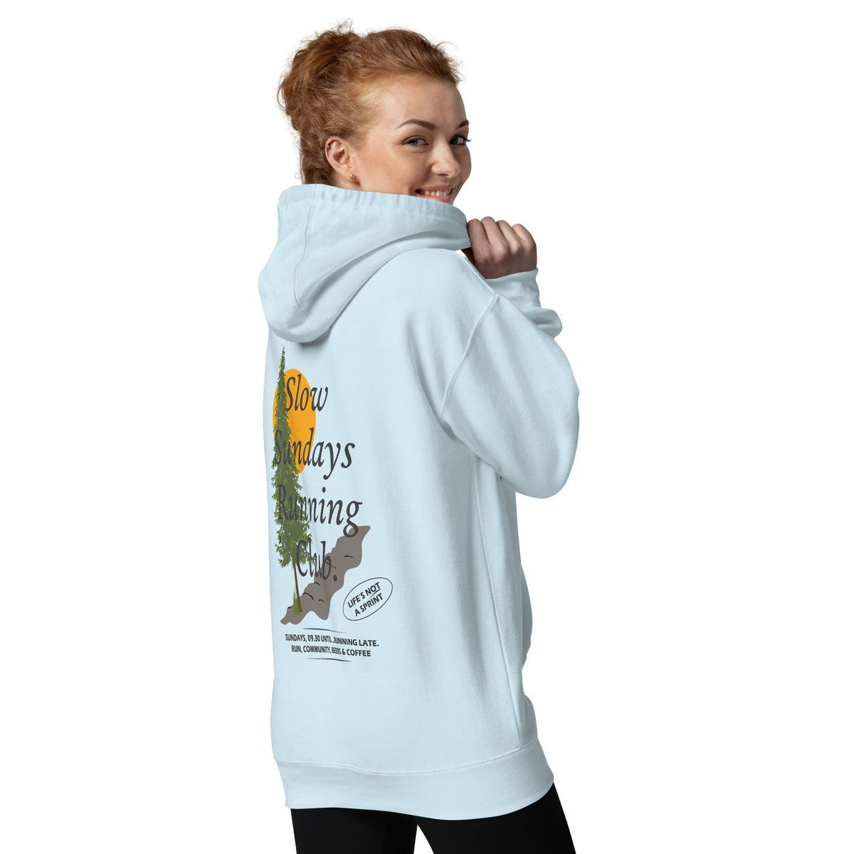 Mountain Pine Slow Sundays Running Club Cotton Blend Hoodie