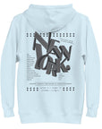 GUSTATORY New York Coffee Scene Cotton Blend Embroidered Hoodie