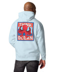 Think Ocean Octopus Pixel Art Cotton Blend Hoodie
