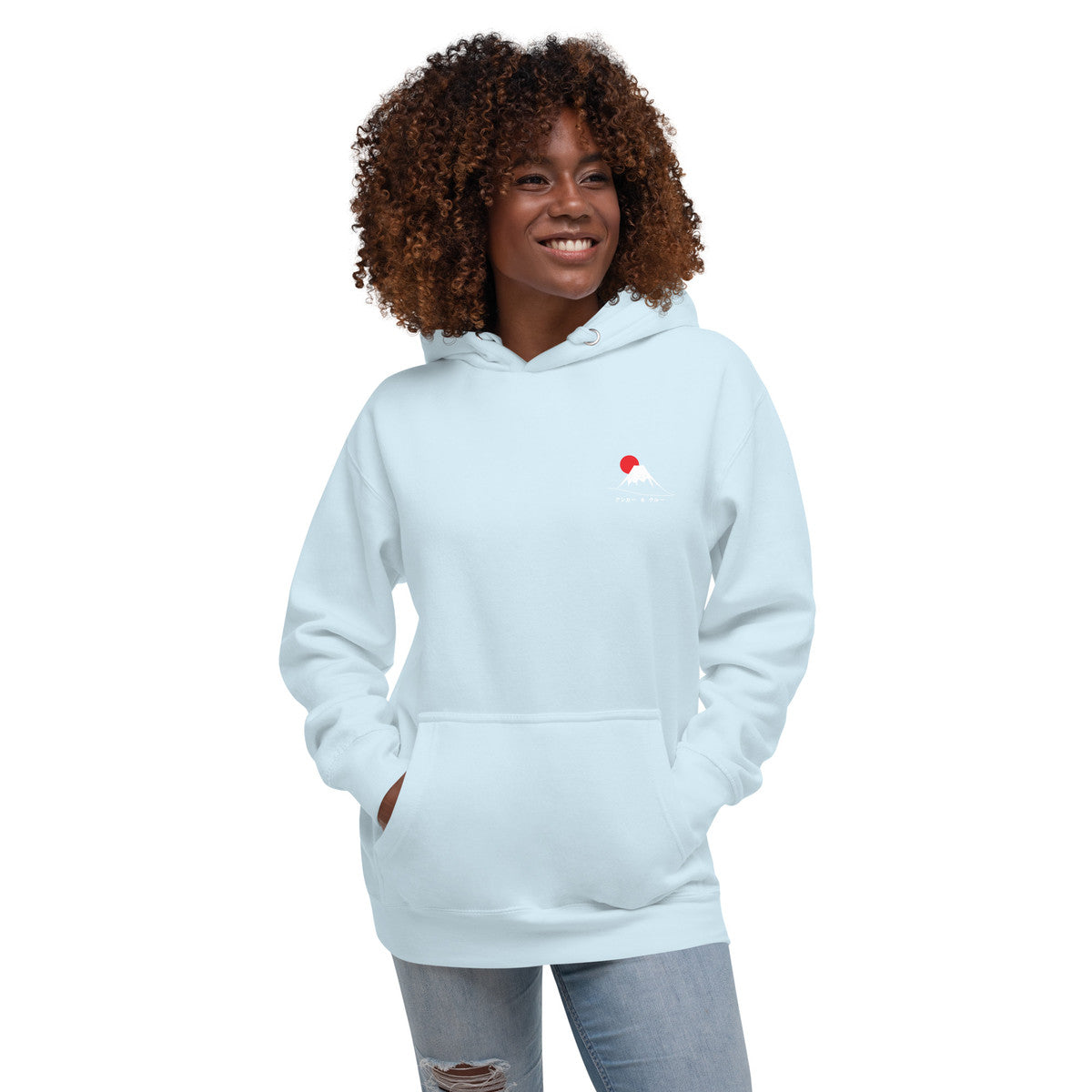 Mount Fuji Landmark Cotton Blend Hoodie