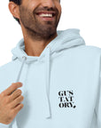 GUSTATORY Melbourne Coffee Scene Cotton Blend Embroidered Hoodie