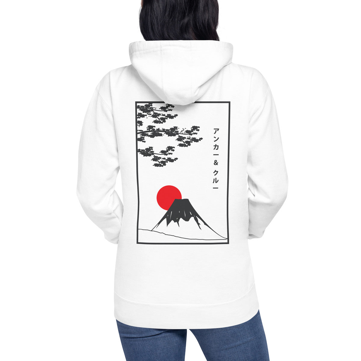 Mount Fuji Landmark Cotton Blend Hoodie