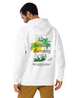 Palm Tree Slow Sundays Running Club Cotton Blend Hoodie