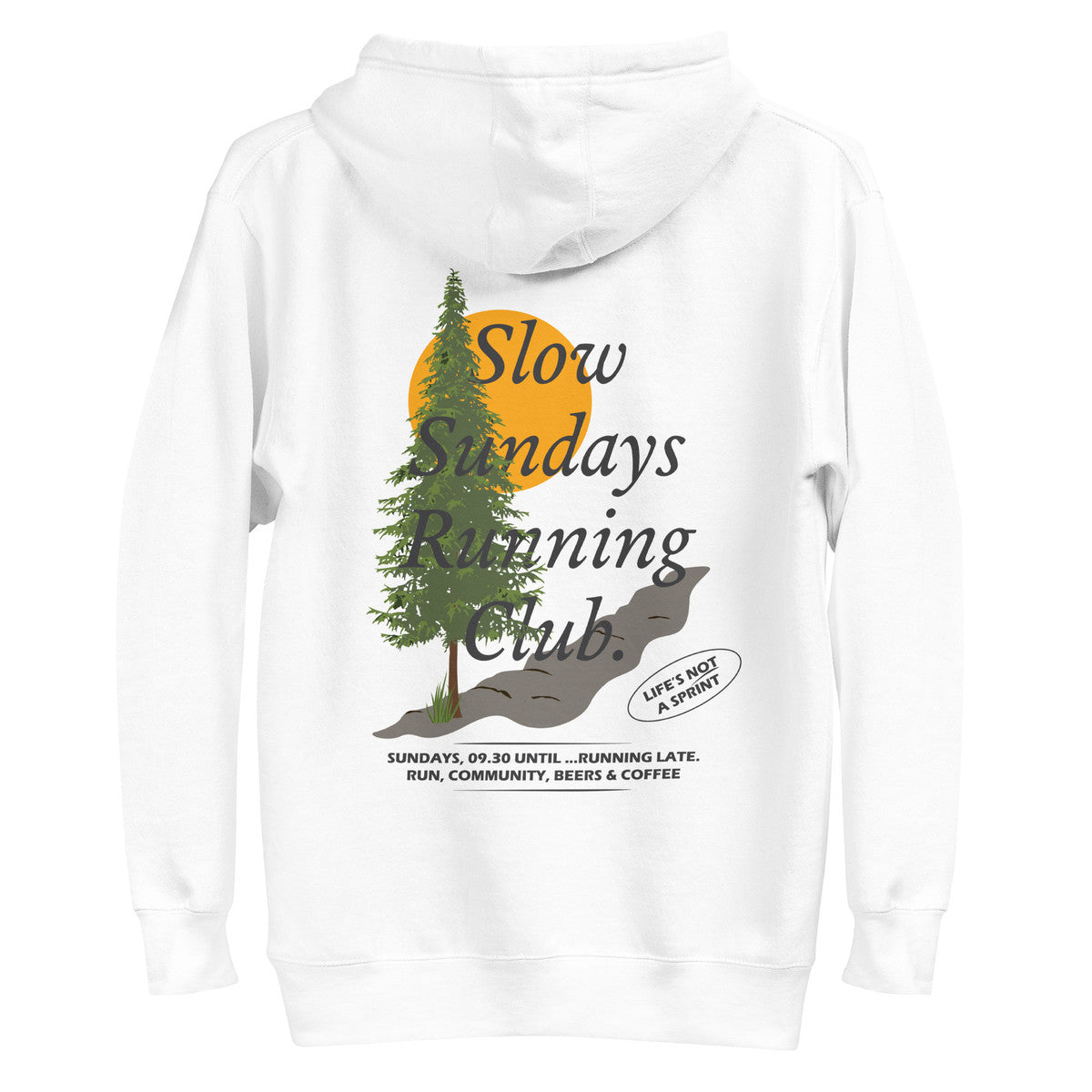 Mountain Pine Slow Sundays Running Club Cotton Blend Hoodie
