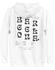 GUSTATORY Barcelona Coffee Scene Cotton Blend Embroidered Hoodie