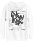 GUSTATORY New York Coffee Scene Cotton Blend Embroidered Hoodie