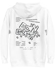 GUSTATORY Edinburgh Coffee Scene Cotton Blend Embroidered Hoodie