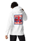 Think Ocean Octopus Pixel Art Cotton Blend Hoodie