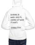 Think Ocean Leopard Aspirations Cotton Blend Embroidered Hoodie