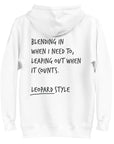 Think Ocean Leopard Aspirations Cotton Blend Embroidered Hoodie