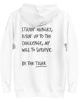 Think Ocean Tiger Aspirations Cotton Blend Embroidered Hoodie