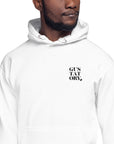 GUSTATORY Melbourne Coffee Scene Cotton Blend Embroidered Hoodie