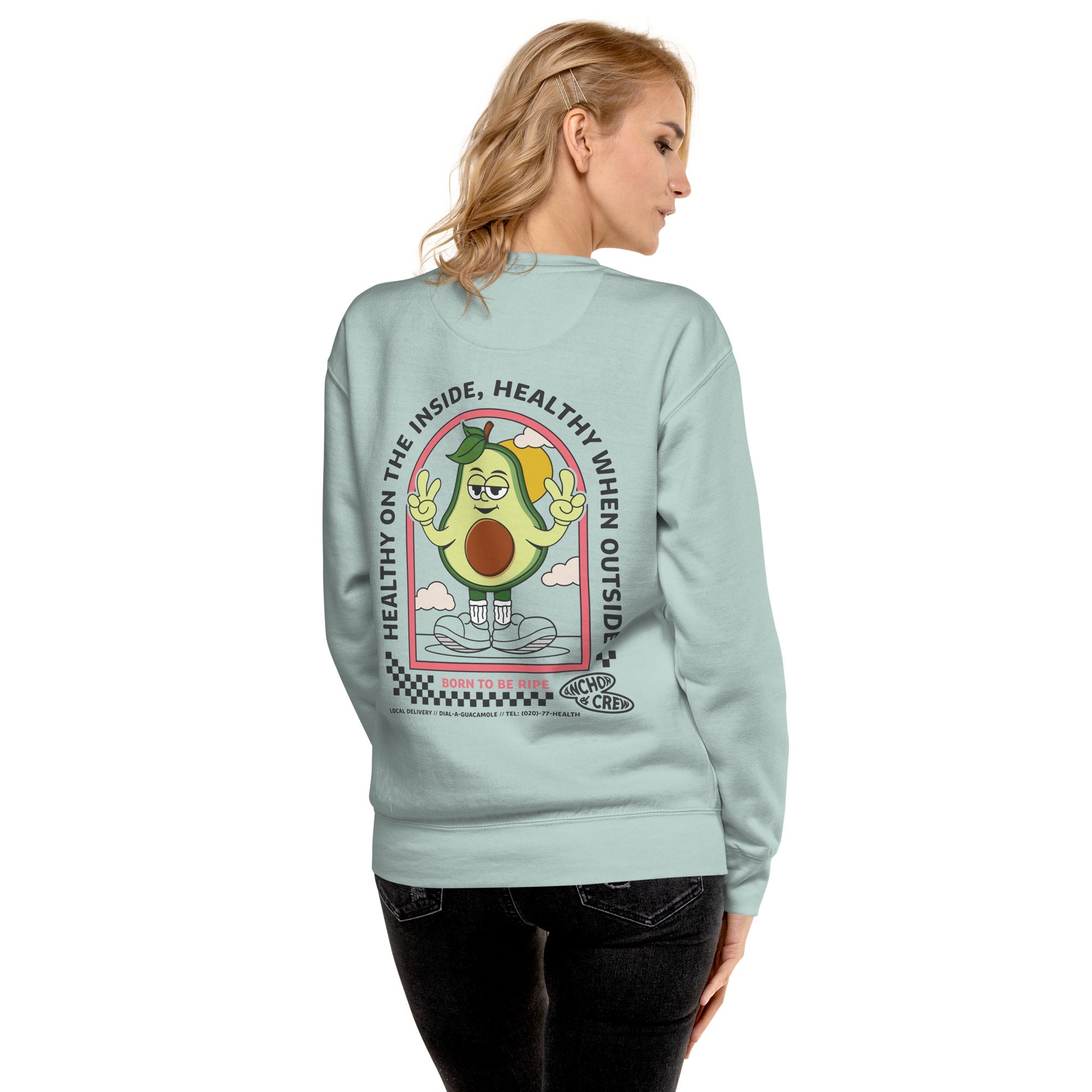 Ripe Avocado Dial-A-Local Organic Cotton Sweatshirt