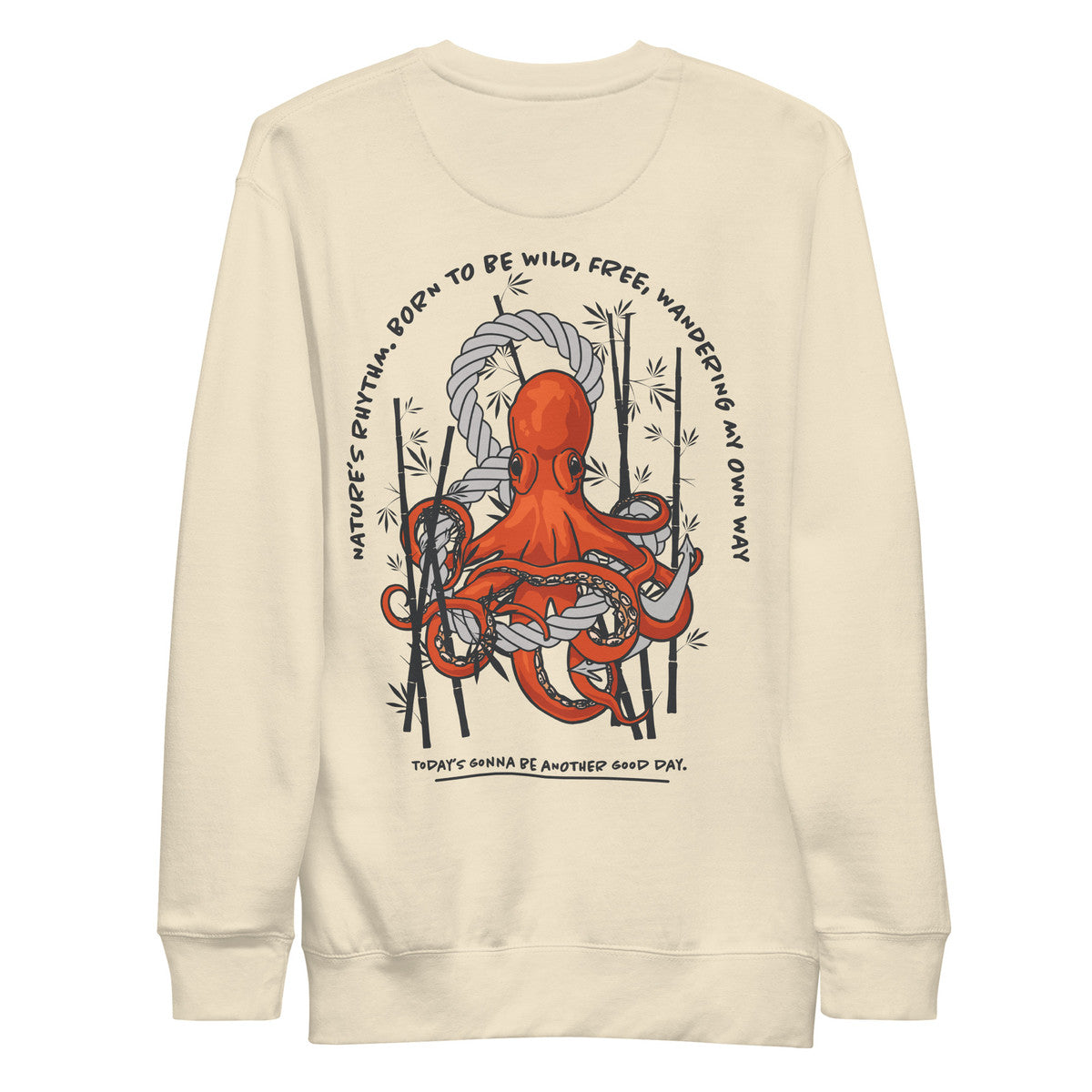 Octopus Another Good Day Cotton Blend Sweatshirt