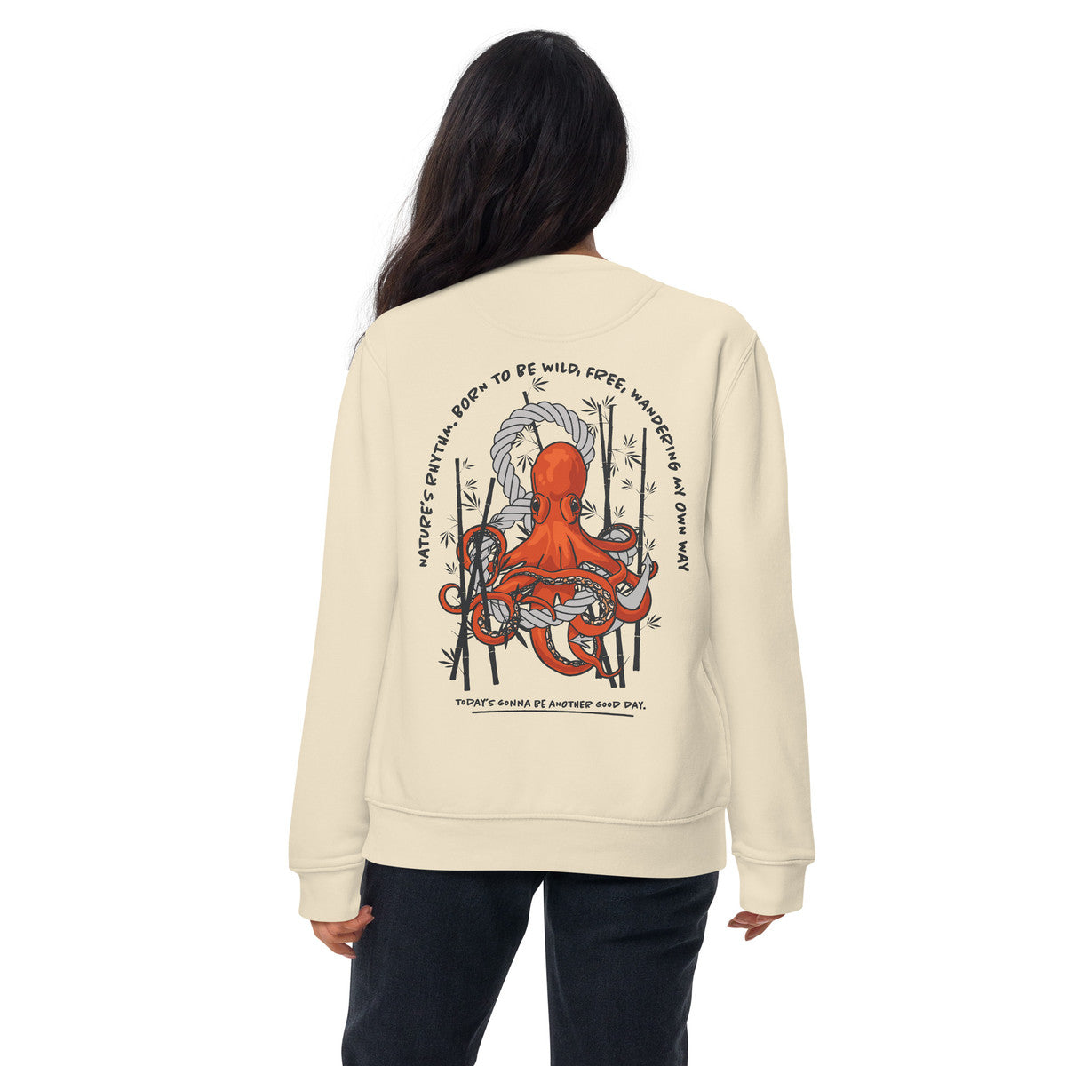 Octopus Another Good Day Cotton Blend Sweatshirt