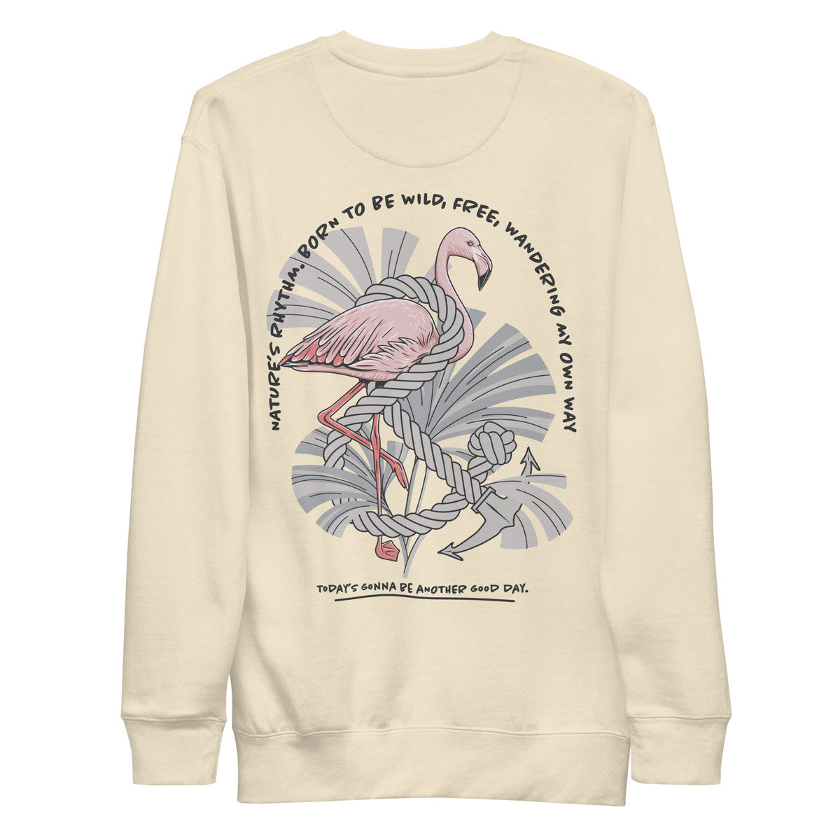 Flamingo Another Good Day Cotton Blend Sweatshirt