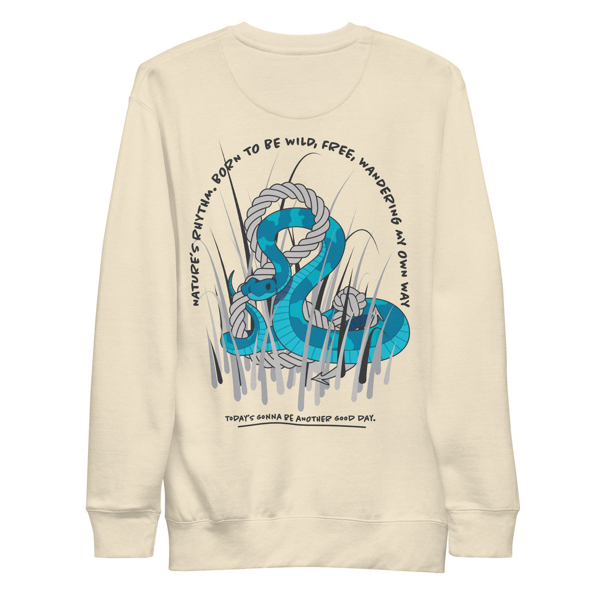 Snake Another Good Day Cotton Blend Sweatshirt