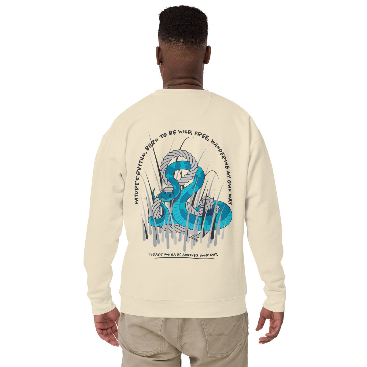 Snake Another Good Day Cotton Blend Sweatshirt