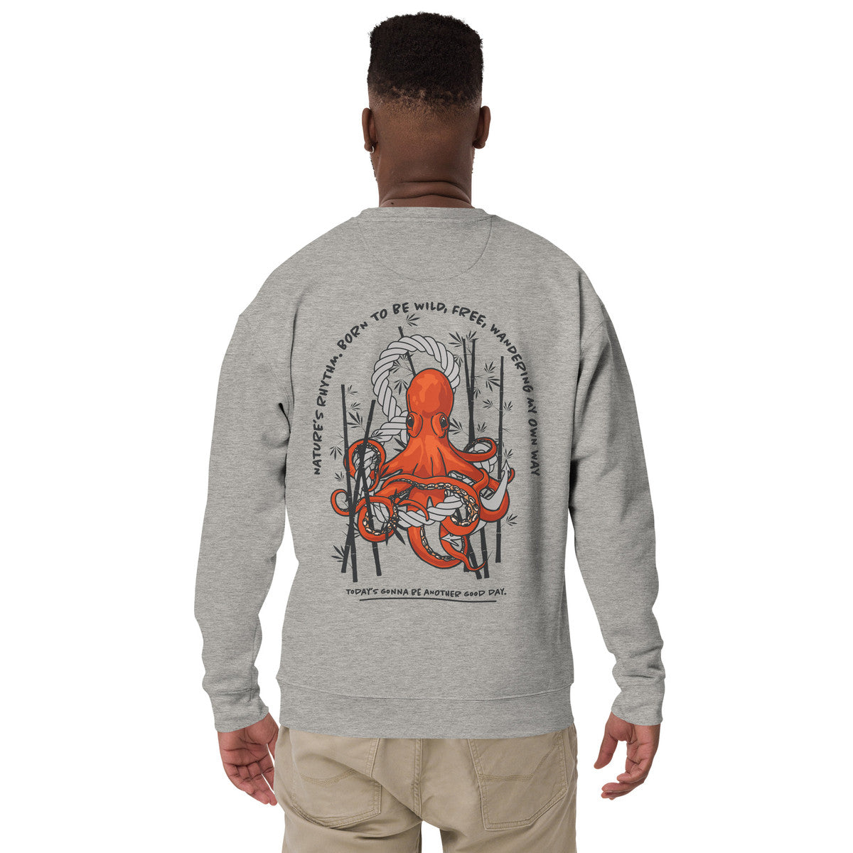 Octopus Another Good Day Cotton Blend Sweatshirt
