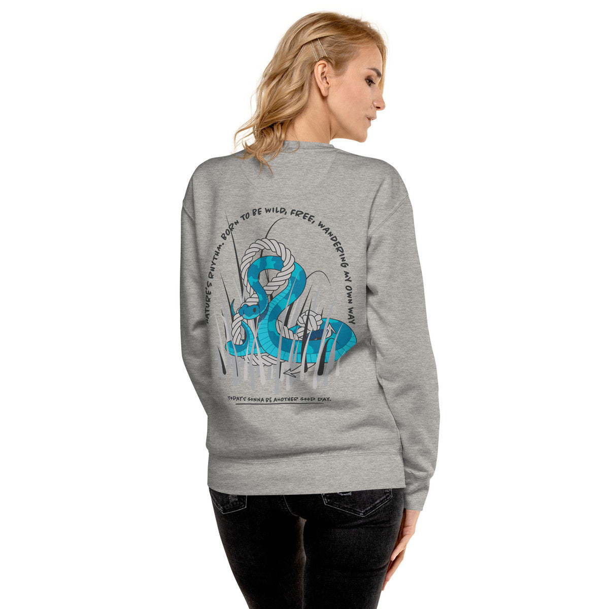Snake Another Good Day Cotton Blend Sweatshirt