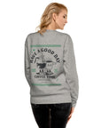 GUSTATORY Have A Good Day Cotton Blend Embroidered Sweatshirt