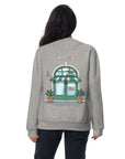 GUSTATORY Coffee & Chats Cotton Blend Embroidered Sweatshirt