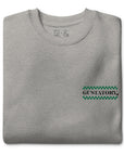 GUSTATORY Have A Good Day Cotton Blend Embroidered Sweatshirt