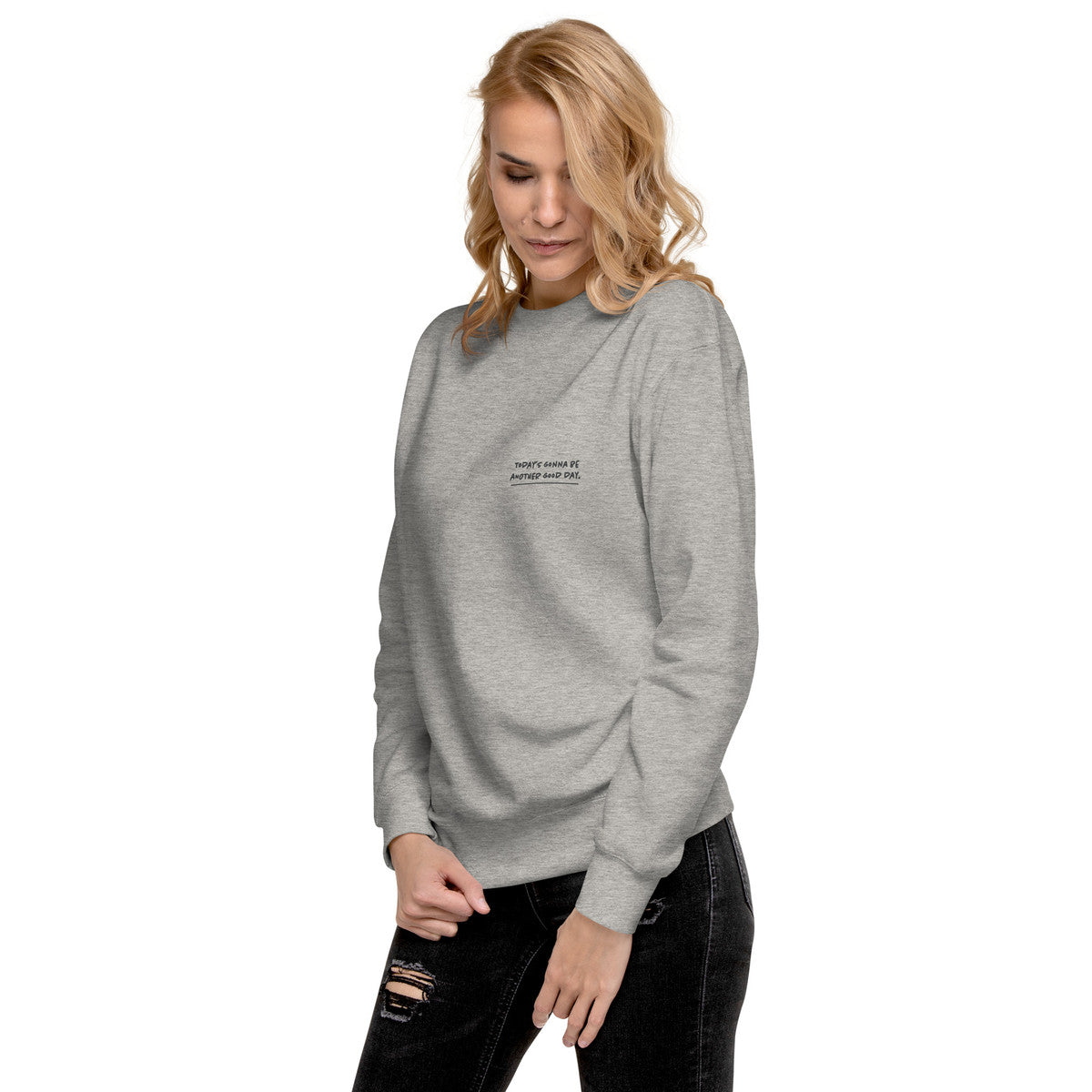 Koi Fish Another Good Day Cotton Blend Sweatshirt