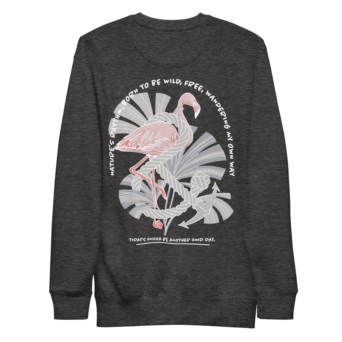 Flamingo Another Good Day Cotton Blend Sweatshirt