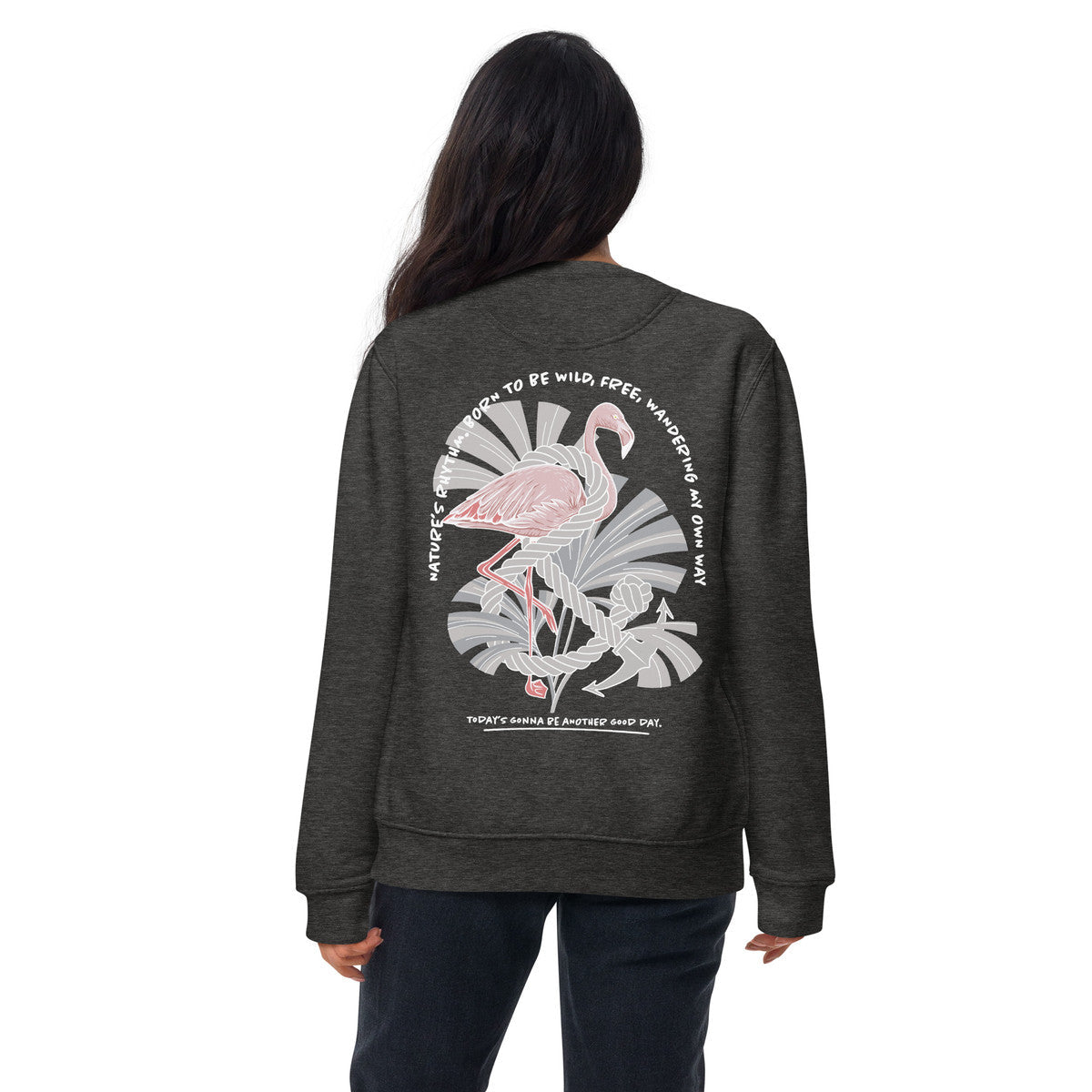 Flamingo Another Good Day Cotton Blend Sweatshirt