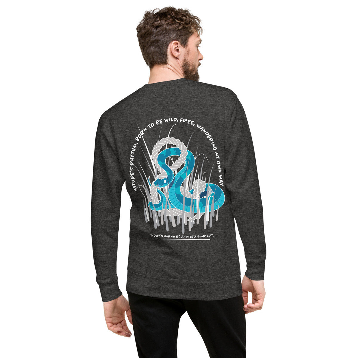 Snake Another Good Day Cotton Blend Sweatshirt