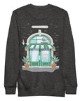 GUSTATORY Coffee & Chats Cotton Blend Embroidered Sweatshirt