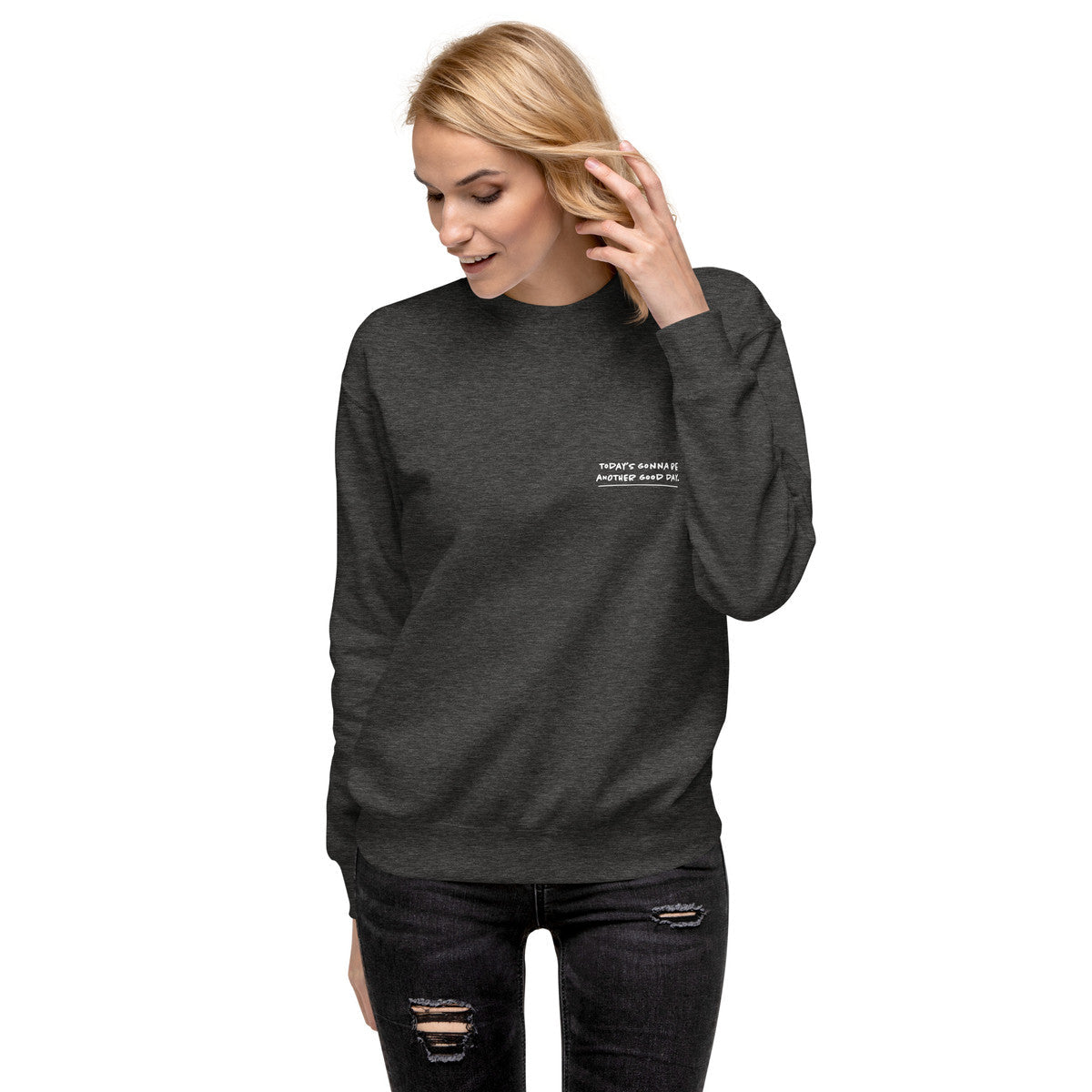Koi Fish Another Good Day Cotton Blend Sweatshirt