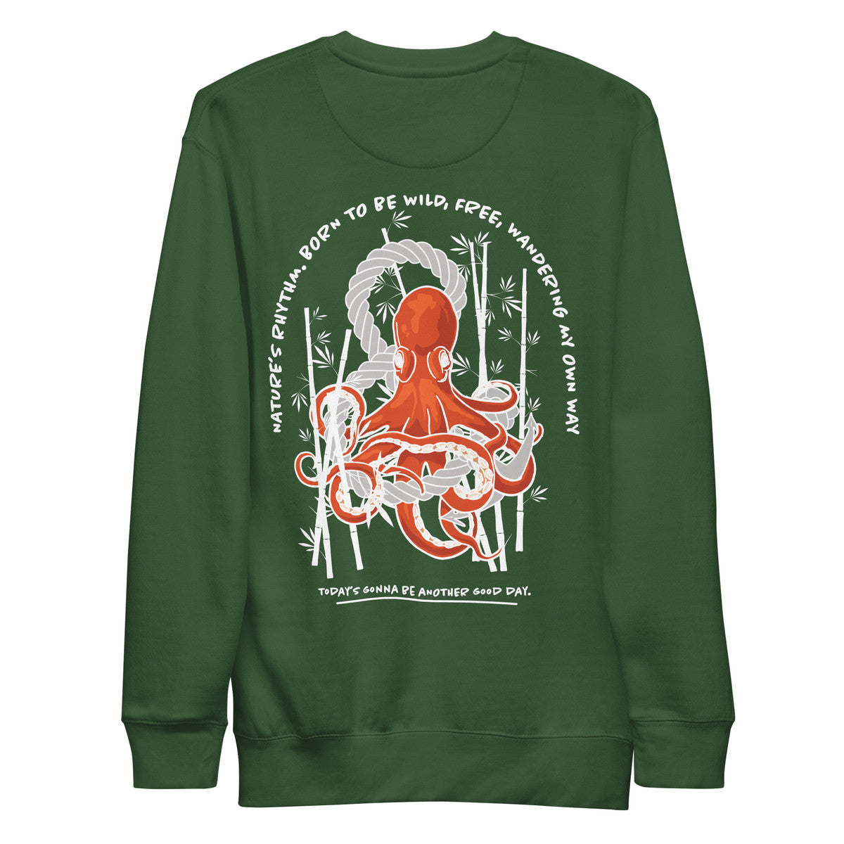Octopus Another Good Day Cotton Blend Sweatshirt