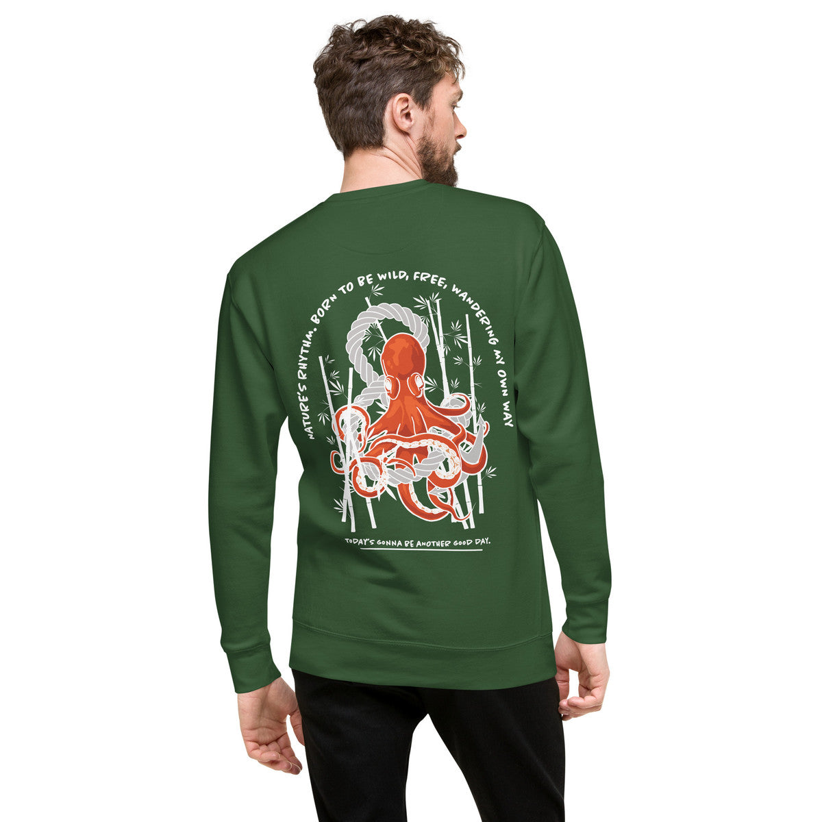 Octopus Another Good Day Cotton Blend Sweatshirt