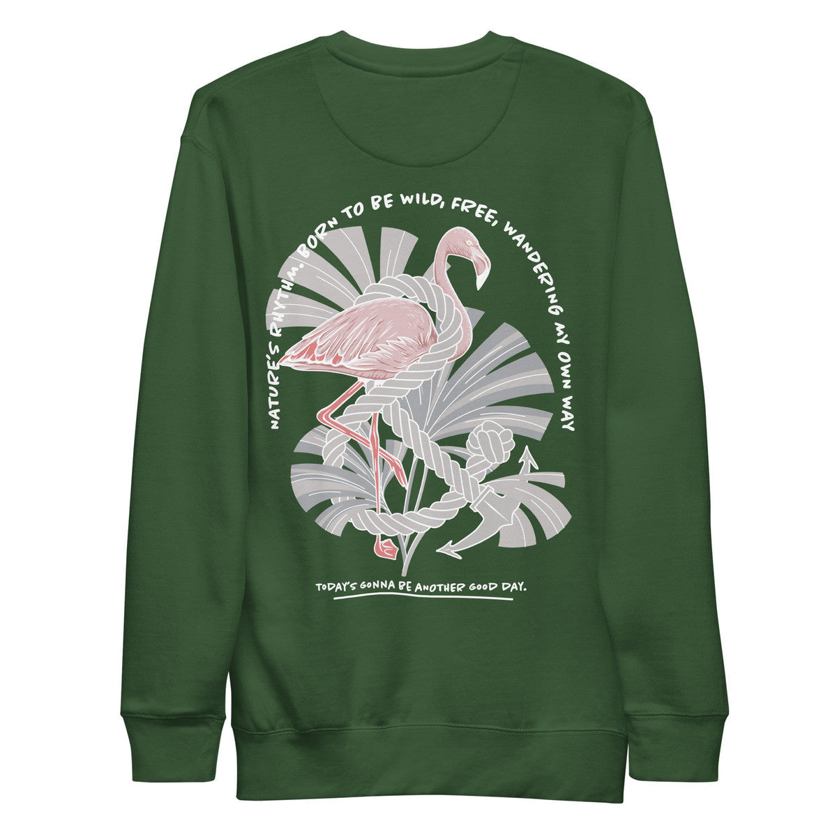 Flamingo Another Good Day Cotton Blend Sweatshirt