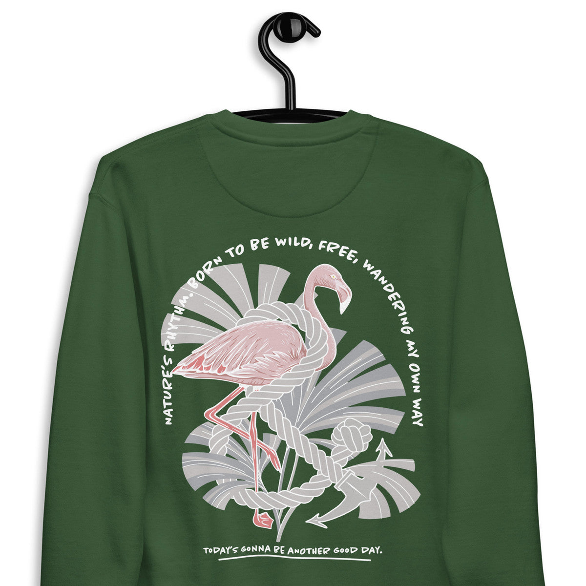 Flamingo Another Good Day Cotton Blend Sweatshirt