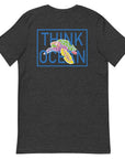 Think Ocean Turtle Fluorescence Cotton Embroidered T-Shirt