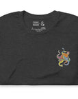 Think Ocean Octopus Fluorescence Cotton Embroidered T-Shirt