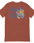 Think Ocean Octopus Fluorescence Cotton Embroidered T-Shirt