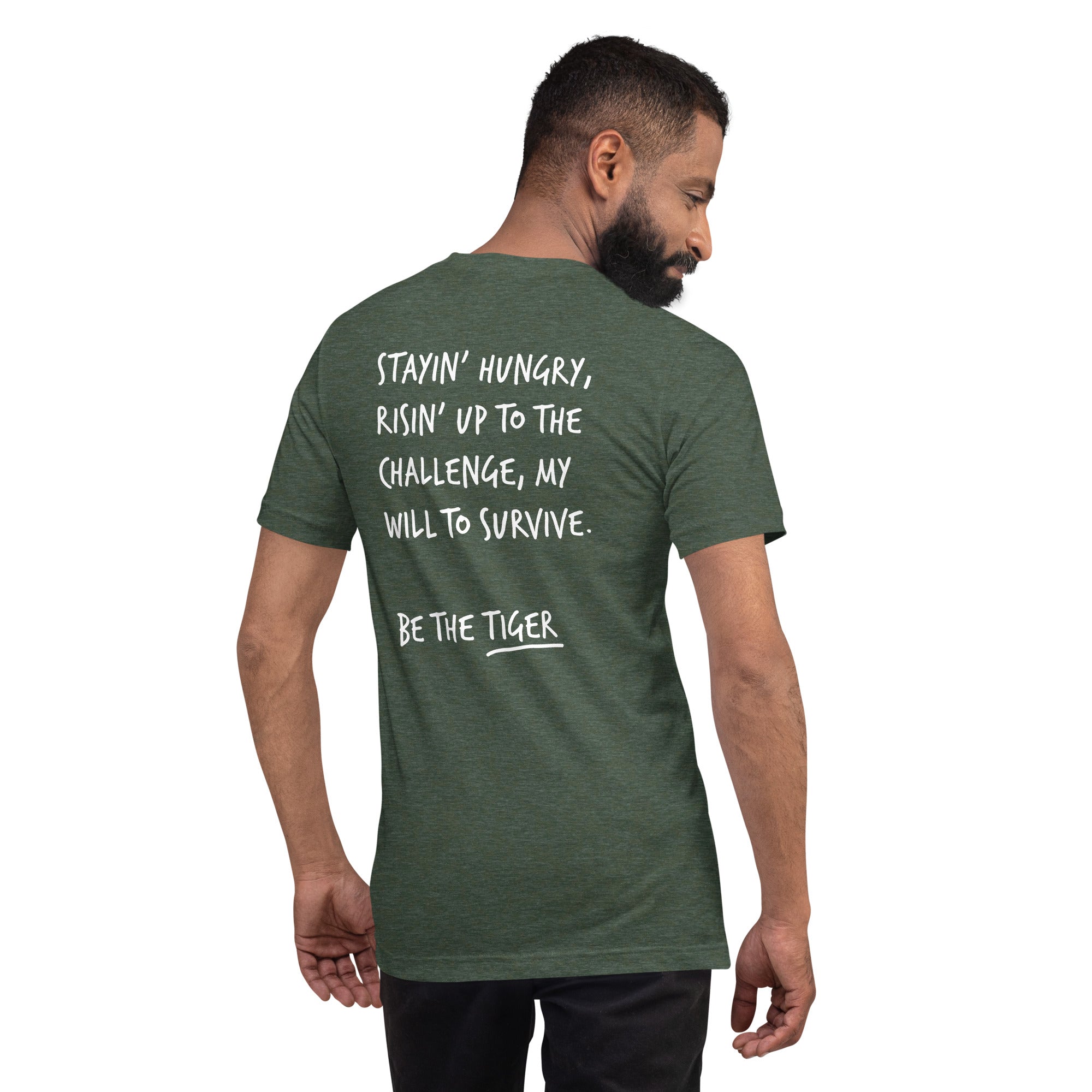 Think Ocean Tiger Aspirations Cotton Embroidered T-Shirt