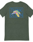 Think Ocean Turtle Fluorescence Cotton Embroidered T-Shirt