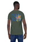 Think Ocean Octopus Fluorescence Cotton Embroidered T-Shirt