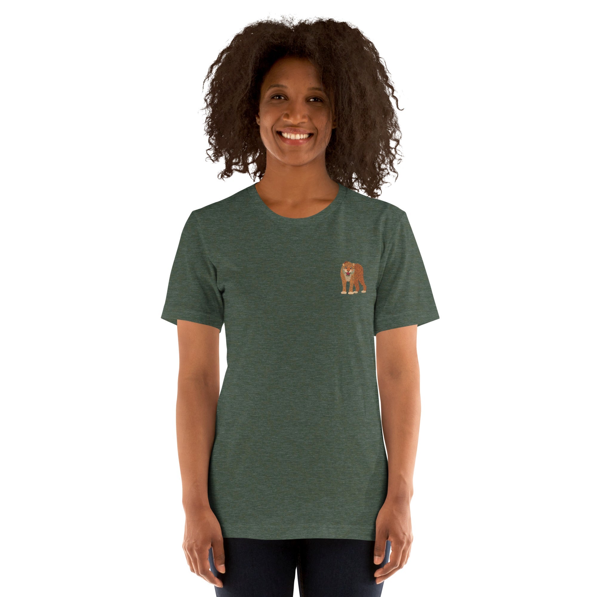 Think Ocean Tiger Aspirations Cotton Embroidered T-Shirt
