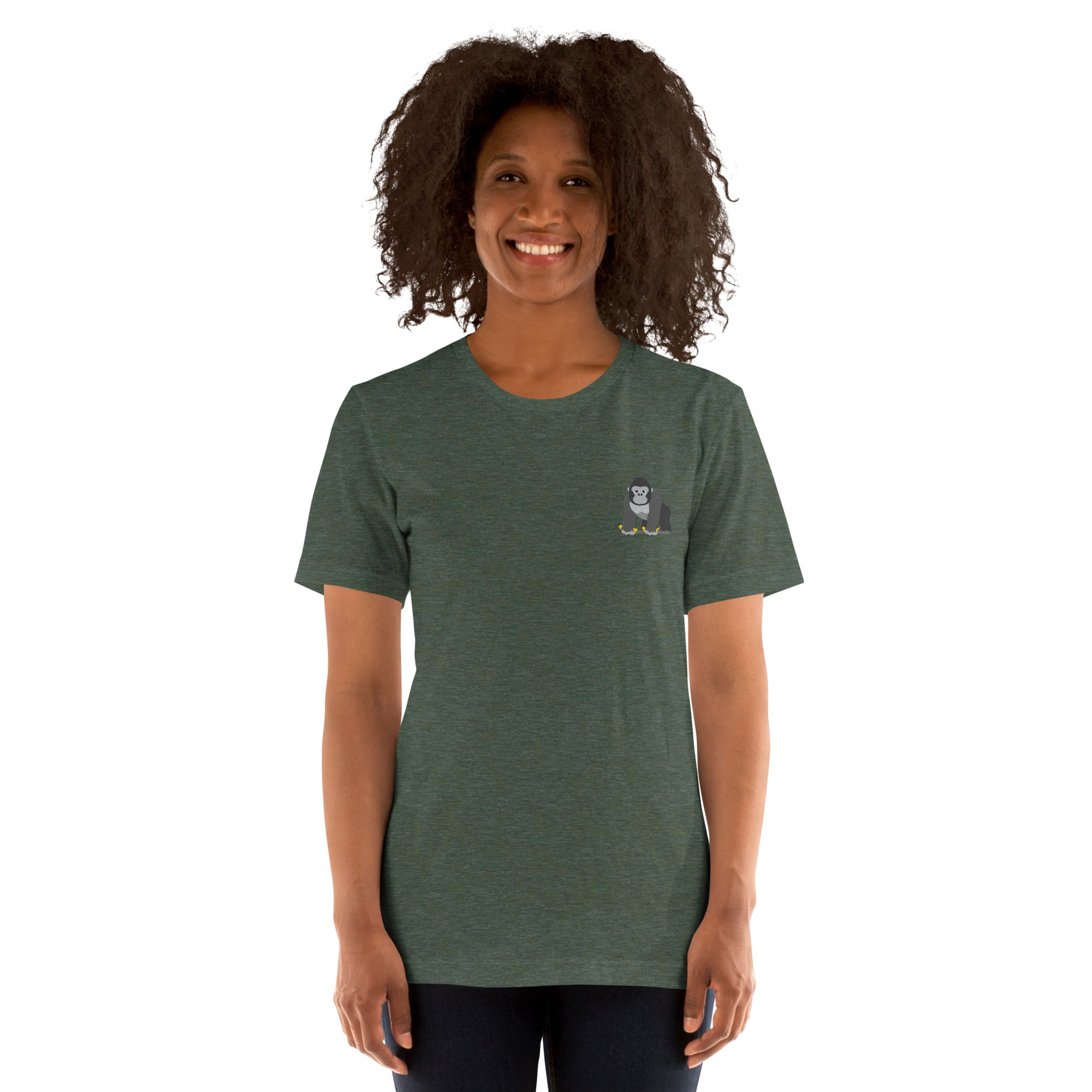 Think Ocean Gorilla Aspirations Cotton Embroidered T-Shirt