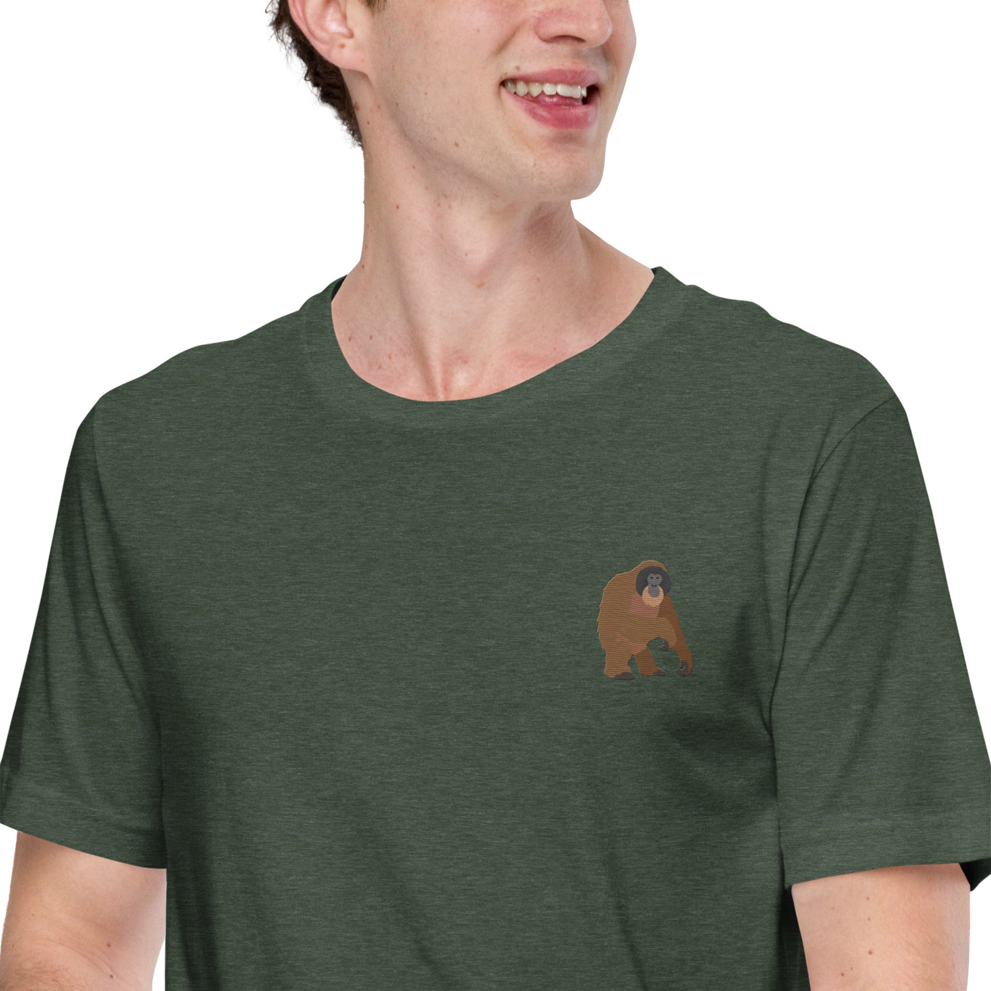 Think Ocean Orangutan Aspirations Cotton Embroidered T-Shirt