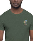 Think Ocean Jellyfish Fluorescence Cotton Embroidered T-Shirt